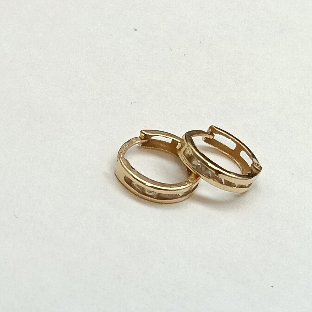 ARRACADAS PAR ORO 14 K 0.8 GRMS (SEMINUEVO)