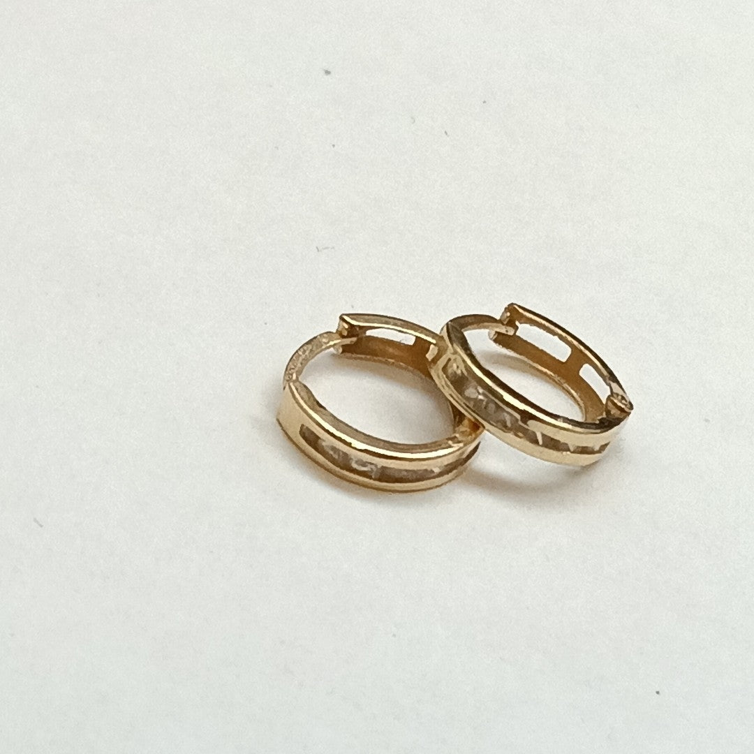 ARRACADAS PAR ORO 14 K 0.8 GRMS (SEMINUEVO)