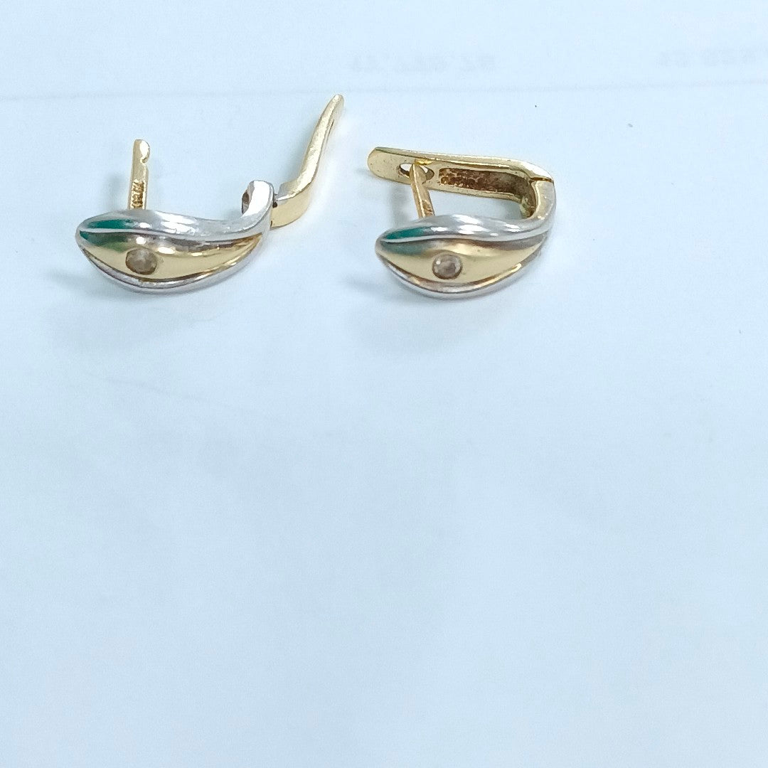 ARRACADAS PAR ORO 14 K 3.1 GRMS (SEMINUEVO)