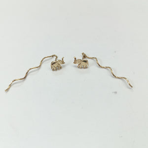 ARETES PAR ORO 14 K 1,50 GRMS (SEMINUEVO)