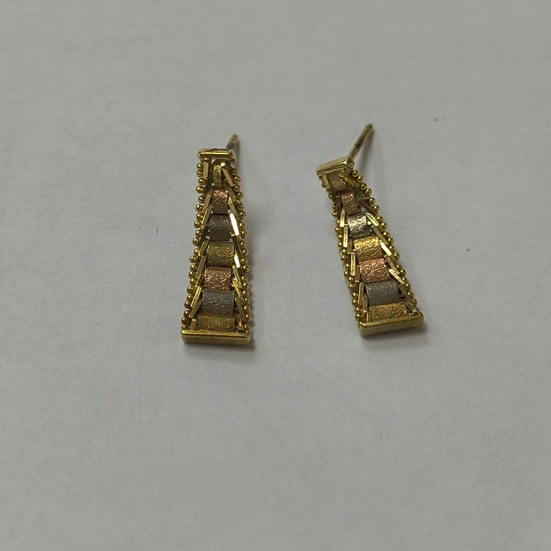 ARETES PAR ORO 14 K 2,50 GRMS (SEMINUEVO)