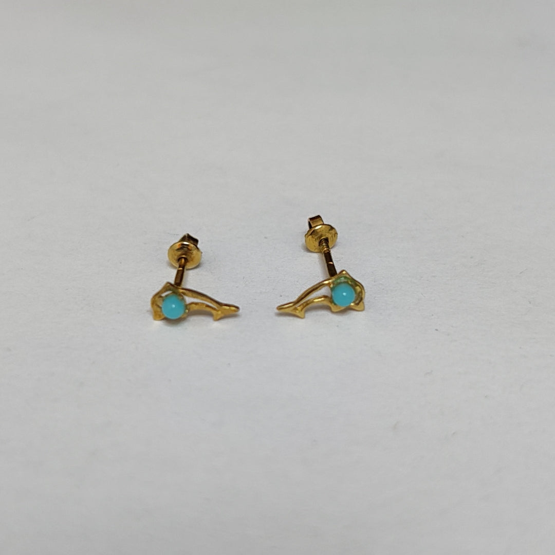 ARETES PAR ORO 14 K 0,50 GRMS (SEMINUEVO)