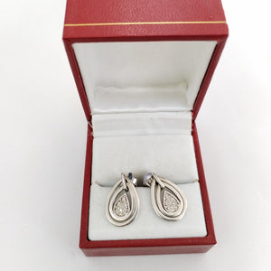 ARETES PAR ORO, ORO BLANCO 14 K 4.2 GRMS (SEMINUEVO)