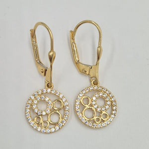 BROQUELES ORO 14K 2.7 (NUEVO)