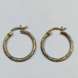 ARRACADAS PAR ORO COMBINADO 10 K 2,60 GRMS (SEMINUEVO)