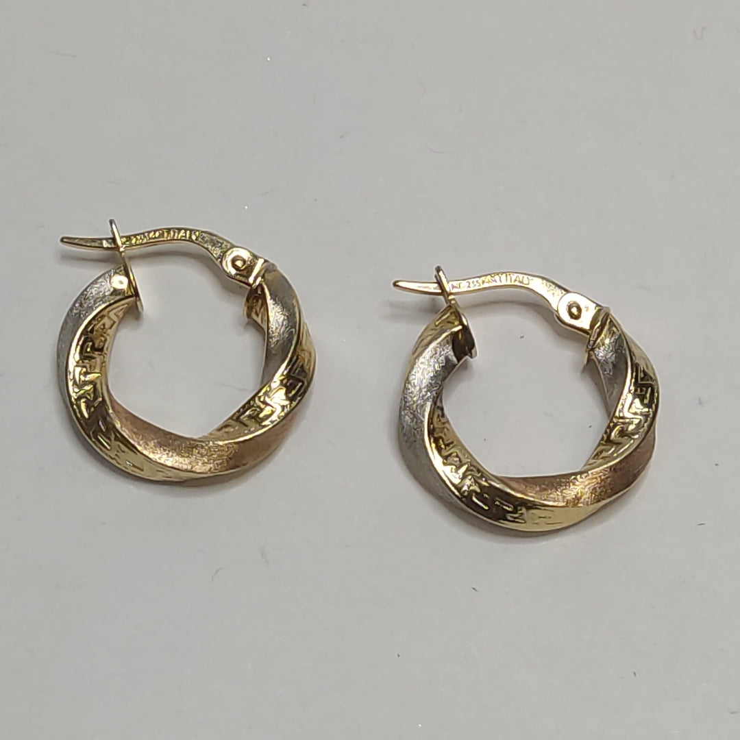 ARRACADAS PAR ORO 14 K 1.7 GRMS (SEMINUEVO)