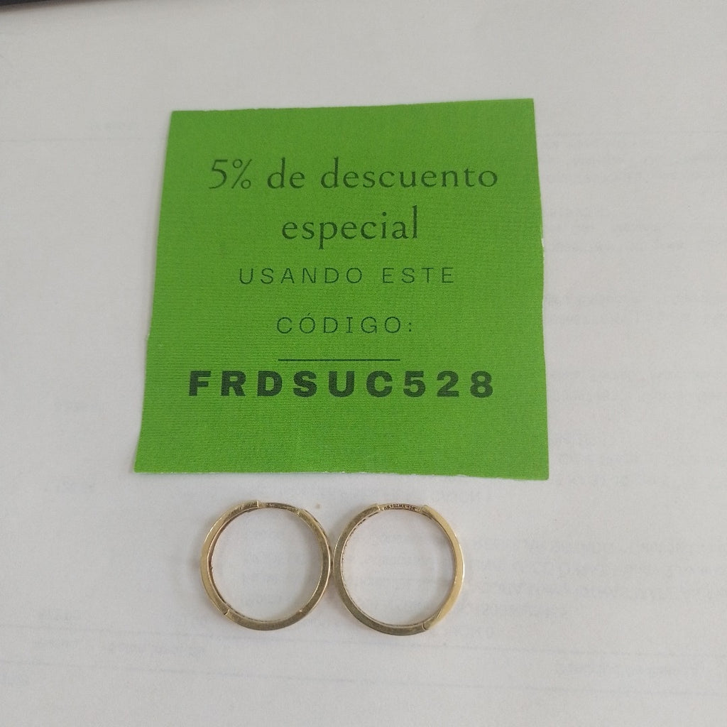 ARRACADAS PAR ORO 10 K 3.3 GRMS (SEMINUEVO)