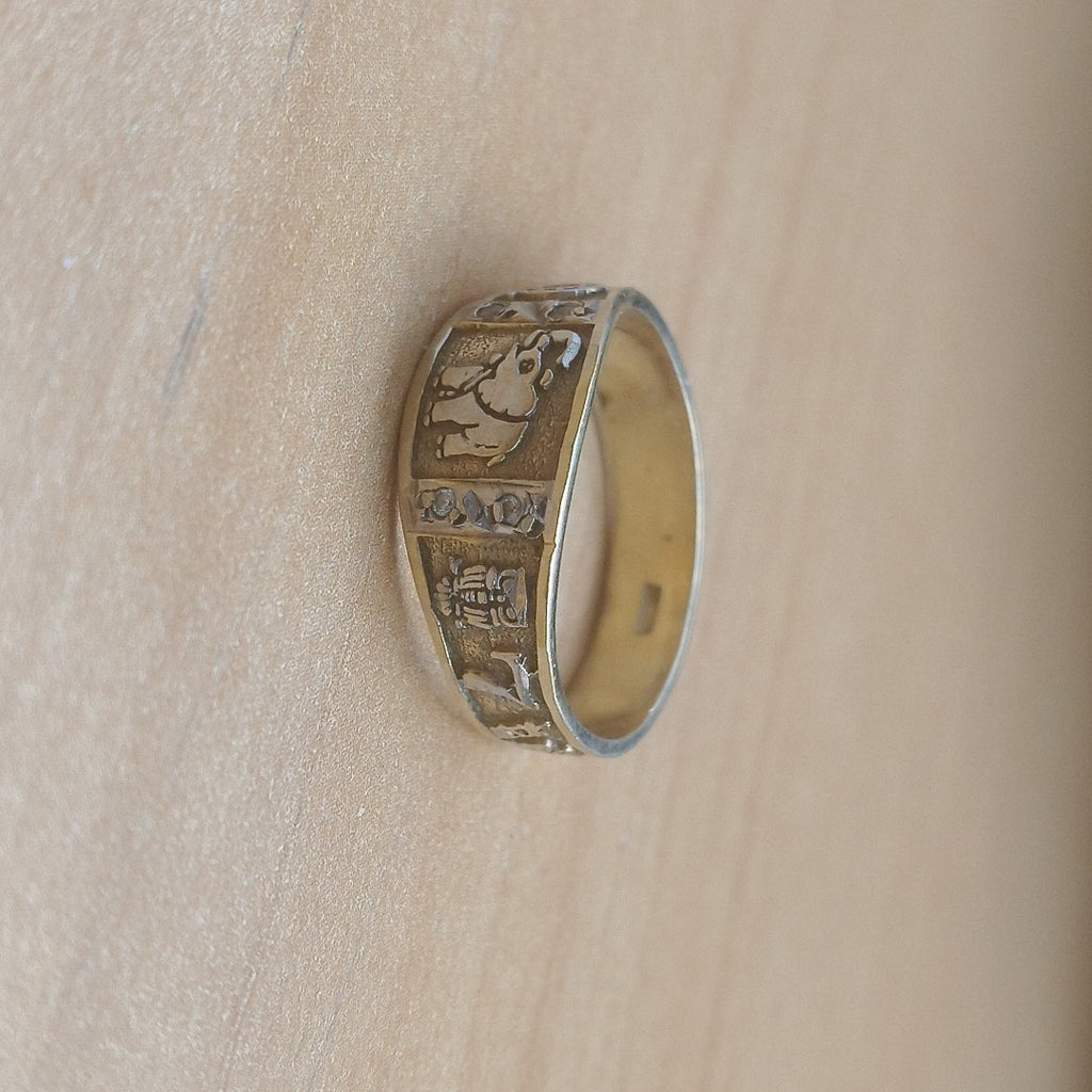 ARGOLLA DE LA SUERTE ORO 14 K 4,50 GRMS (SEMINUEVO)