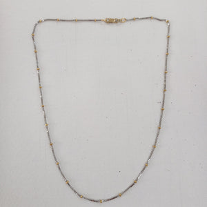 GARGANTILLA ORO, ORO BLANCO 14 K 3.8 GRMS (SEMINUEVO)