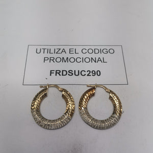 ARRACADAS PAR ORO 14 K 2.6 GRMS (SEMINUEVO)