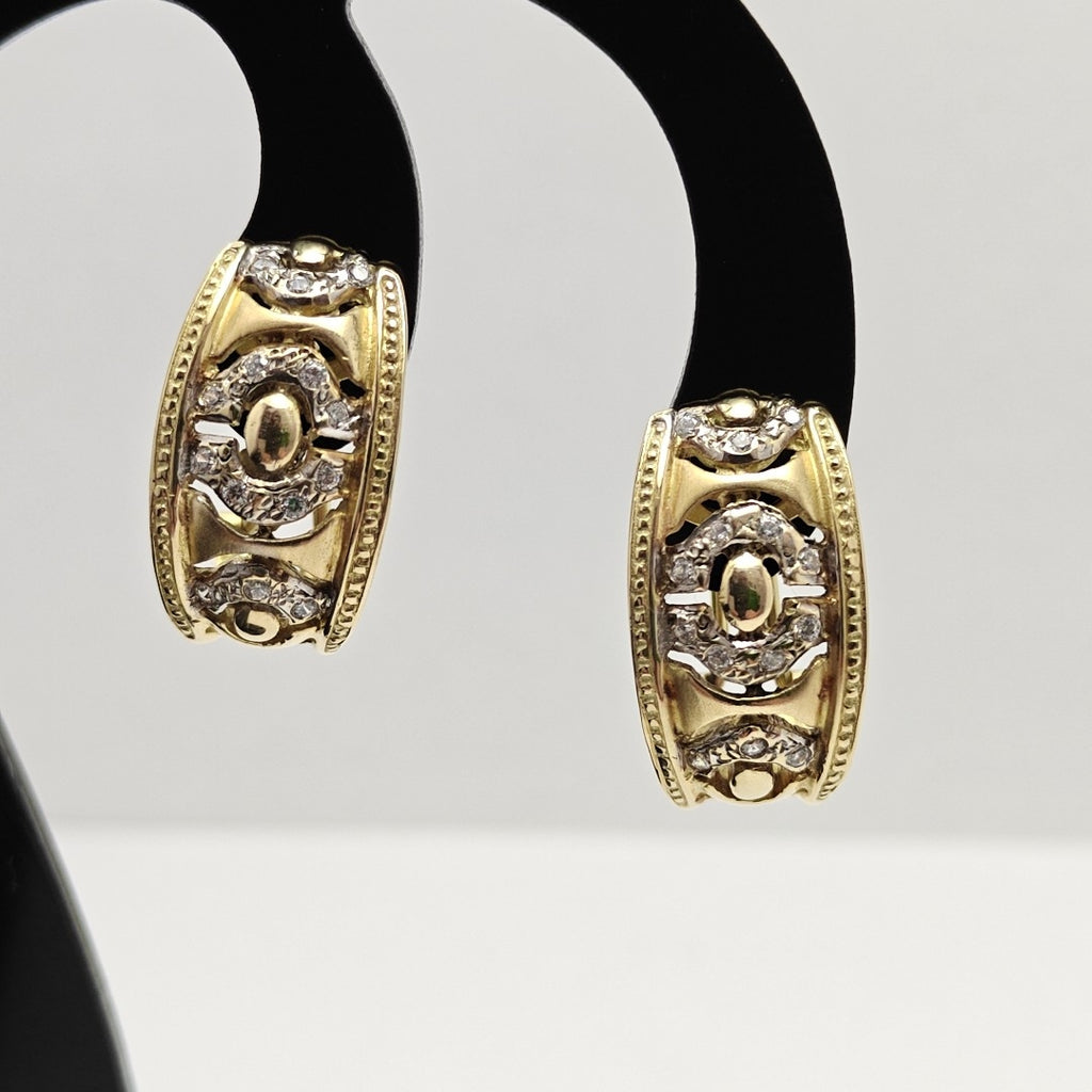 ARETES PAR ORO 14 K 7.4 GRMS (SEMINUEVO)