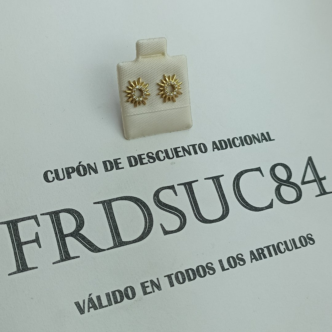 BROQUELES ORO 10K 1.3 (NUEVO)