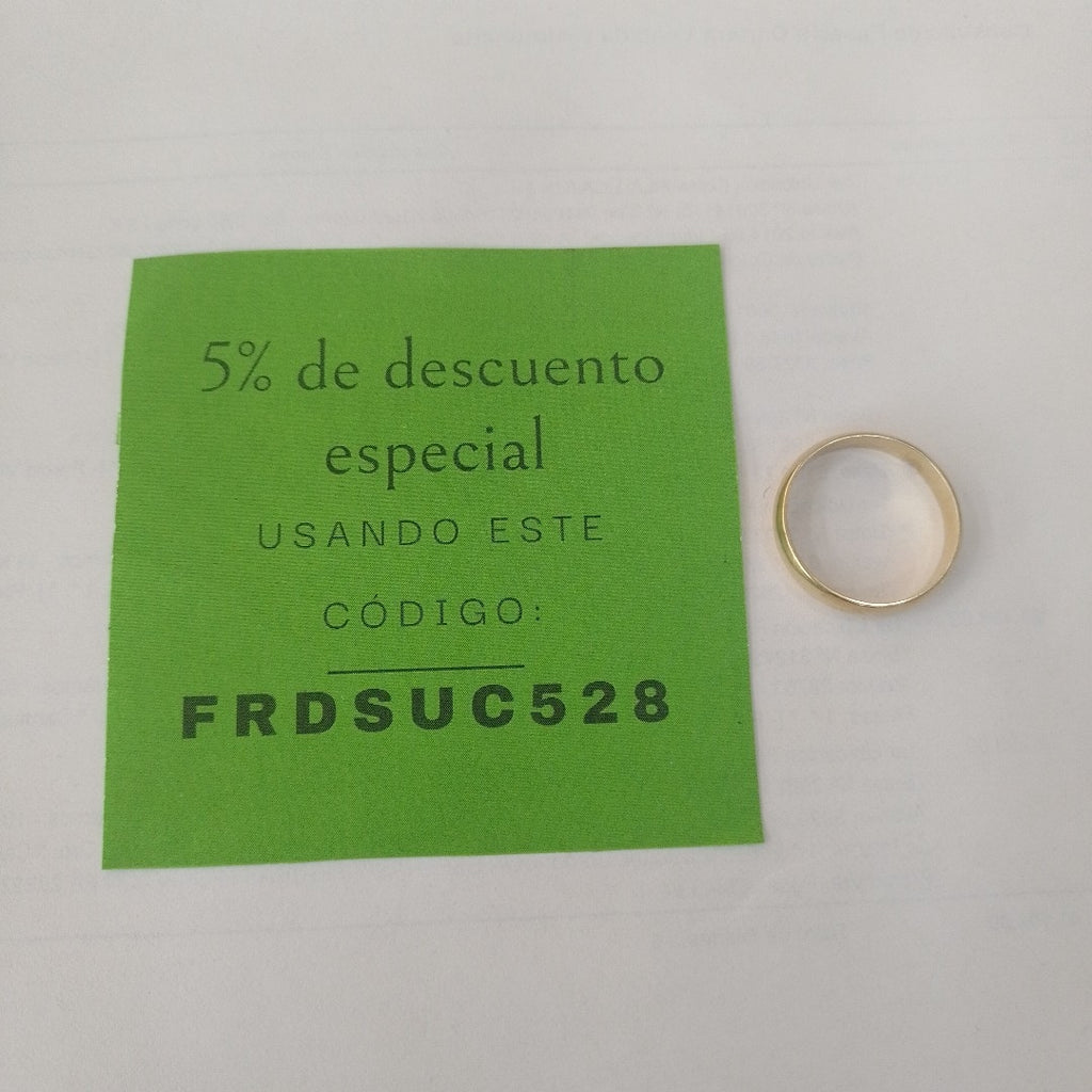 ARGOLLA ORO 14 K 3.8 GRMS (SEMINUEVO)