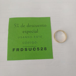 ARGOLLA ORO 14 K 3.8 GRMS (SEMINUEVO)