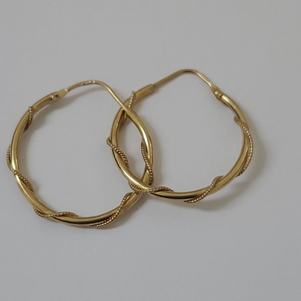 ARRACADAS PAR ORO 14 K 2,70 GRMS (SEMINUEVO)