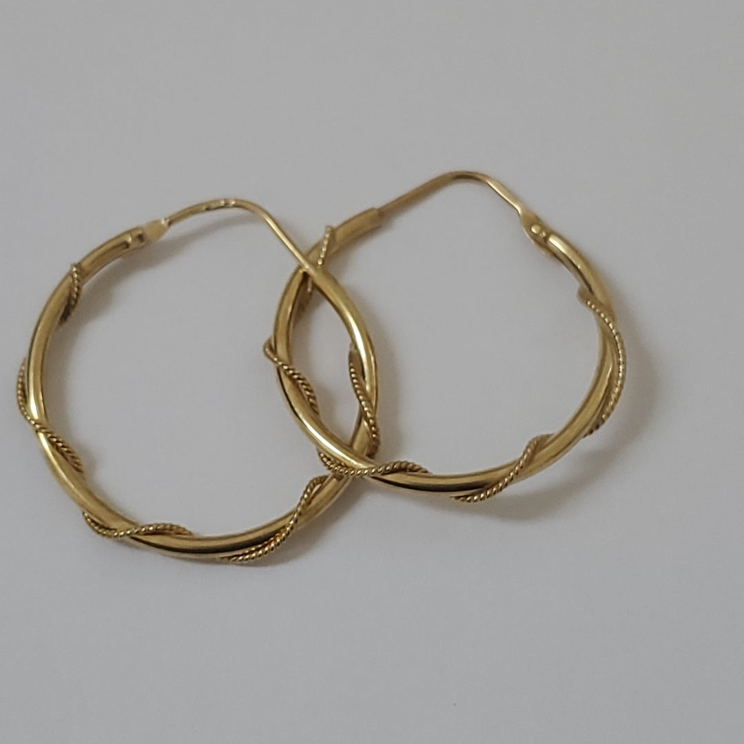 ARRACADAS PAR ORO 14 K 2,70 GRMS (SEMINUEVO)