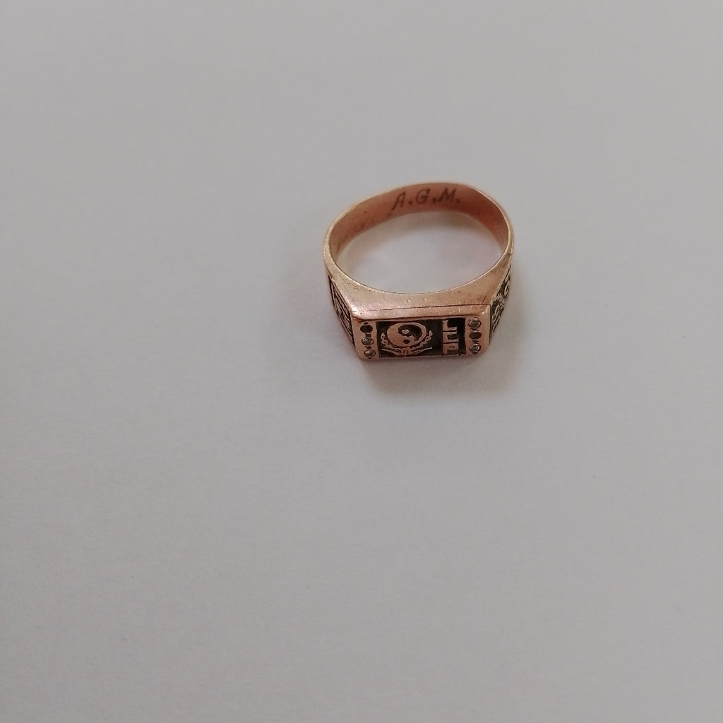 ANILLO DE GRADUACIÓN ORO 10 K 5.4 GRMS (SEMINUEVO)