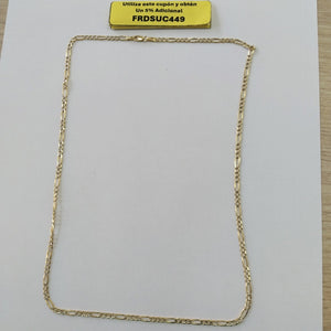 CADENA TEJIDO 3X1 9.1G 60 CM (NUEVO)