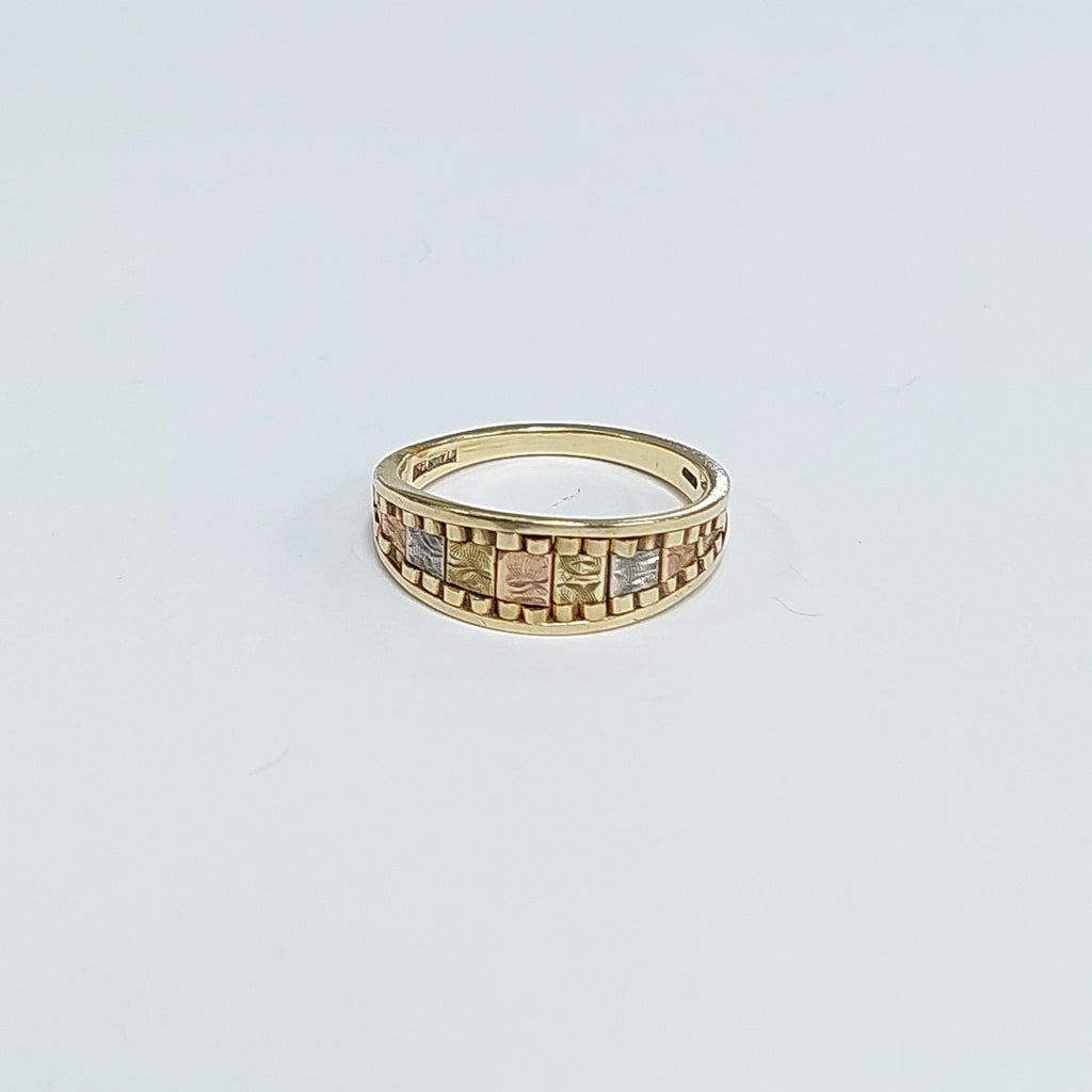 ANILLITO ORO,ORO COMBINADO 14 K 3,40 GRMS (SEMINUEVO)