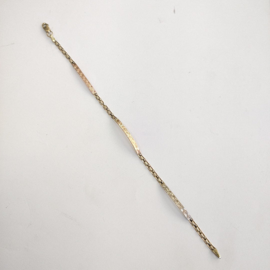 PULSERA ORO COMBINADO 10 K 2,60 GRMS (SEMINUEVO)