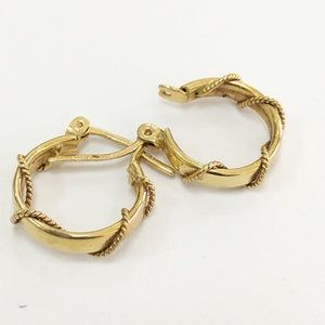 ARRACADAS PAR ORO 10 K 2.4 GRMS (SEMINUEVO)