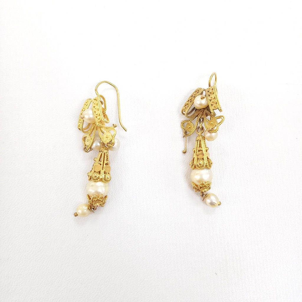 ARETES PAR ORO 8 K 9.8 GRMS (SEMINUEVO)