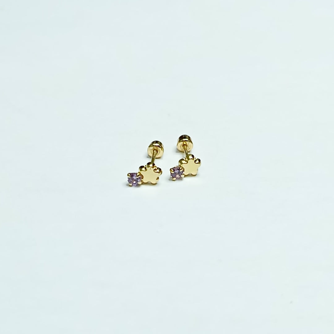 BROQUELES ORO 14K 1 (NUEVO)