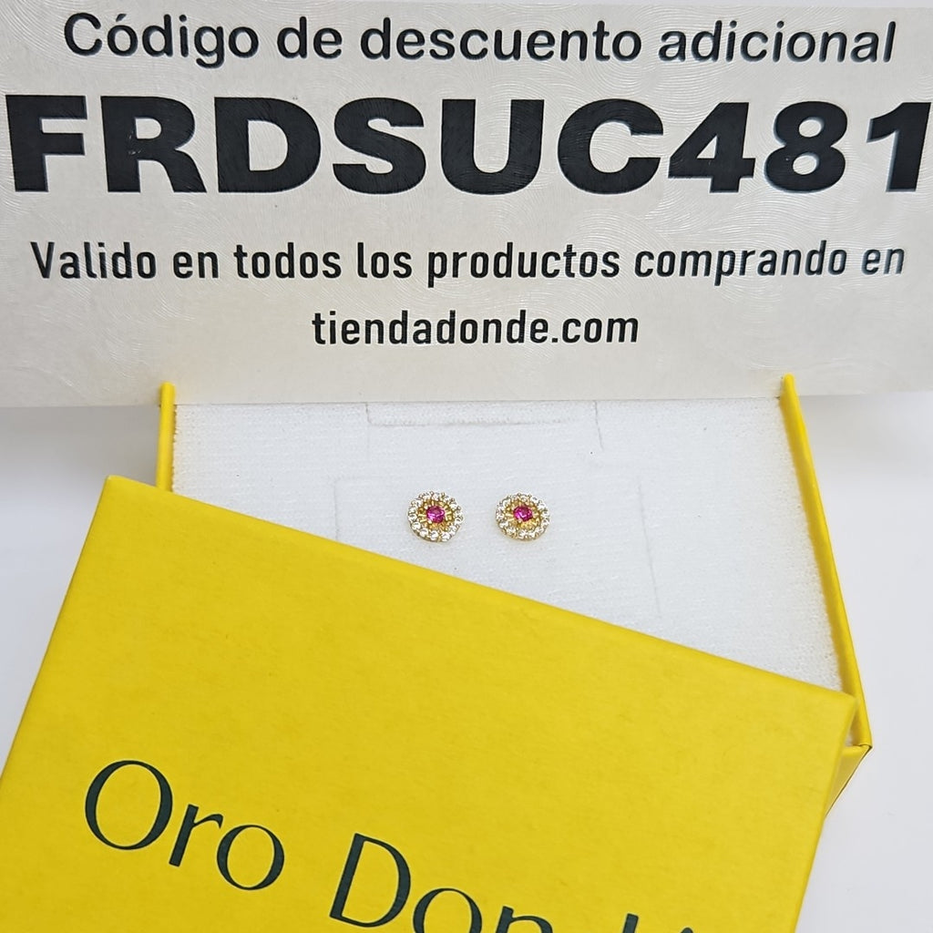 BROQUELES ORO 10K 1 (NUEVO)