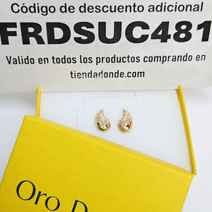BROQUELES ORO 14K 2.1 (NUEVO)