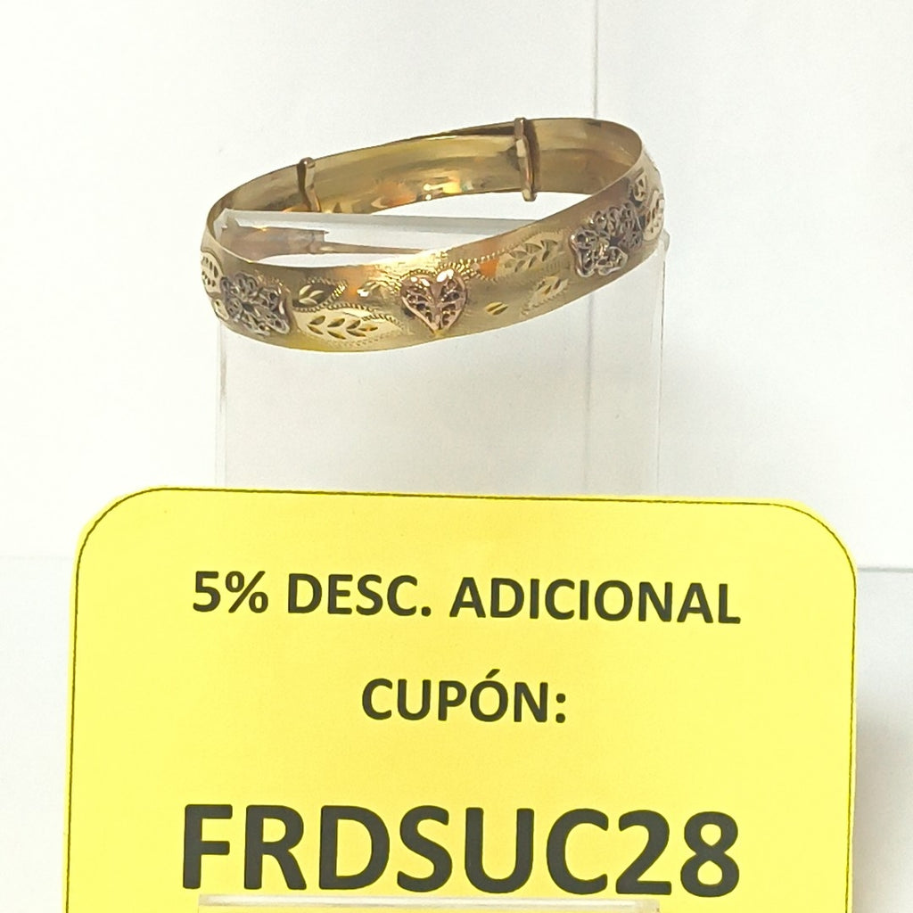 PULSERA RIGIDA ORO 14 K 12,00 GRMS (SEMINUEVO)