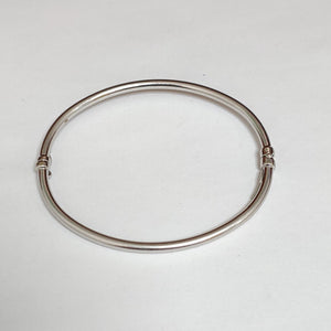 PULSERA RIGIDA ORO BLANCO 14 K 4.8 GRMS (SEMINUEVO)