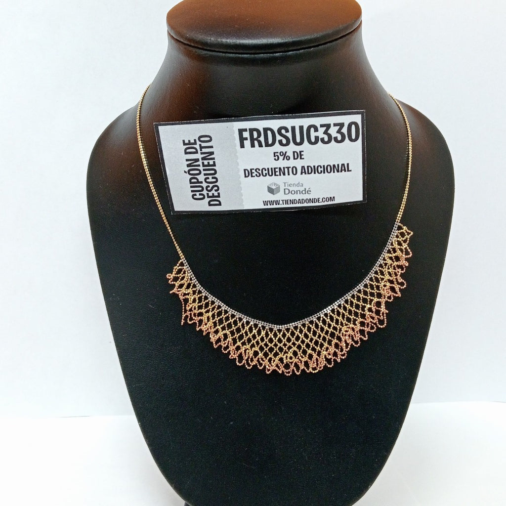 GARGANTILLA ORO,ORO COMBINADO 10 K 10,80 GRMS (SEMINUEVO)