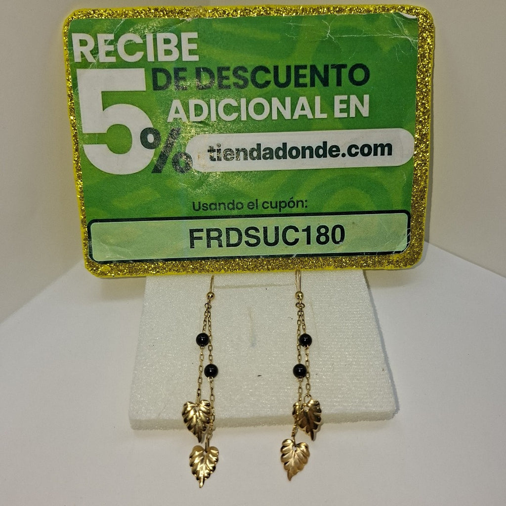 ARETES PAR ORO 14 K 2,60 GRMS (SEMINUEVO)