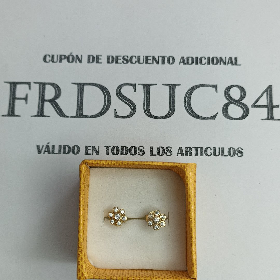 BROQUELES ORO 10K 1.2 (NUEVO)