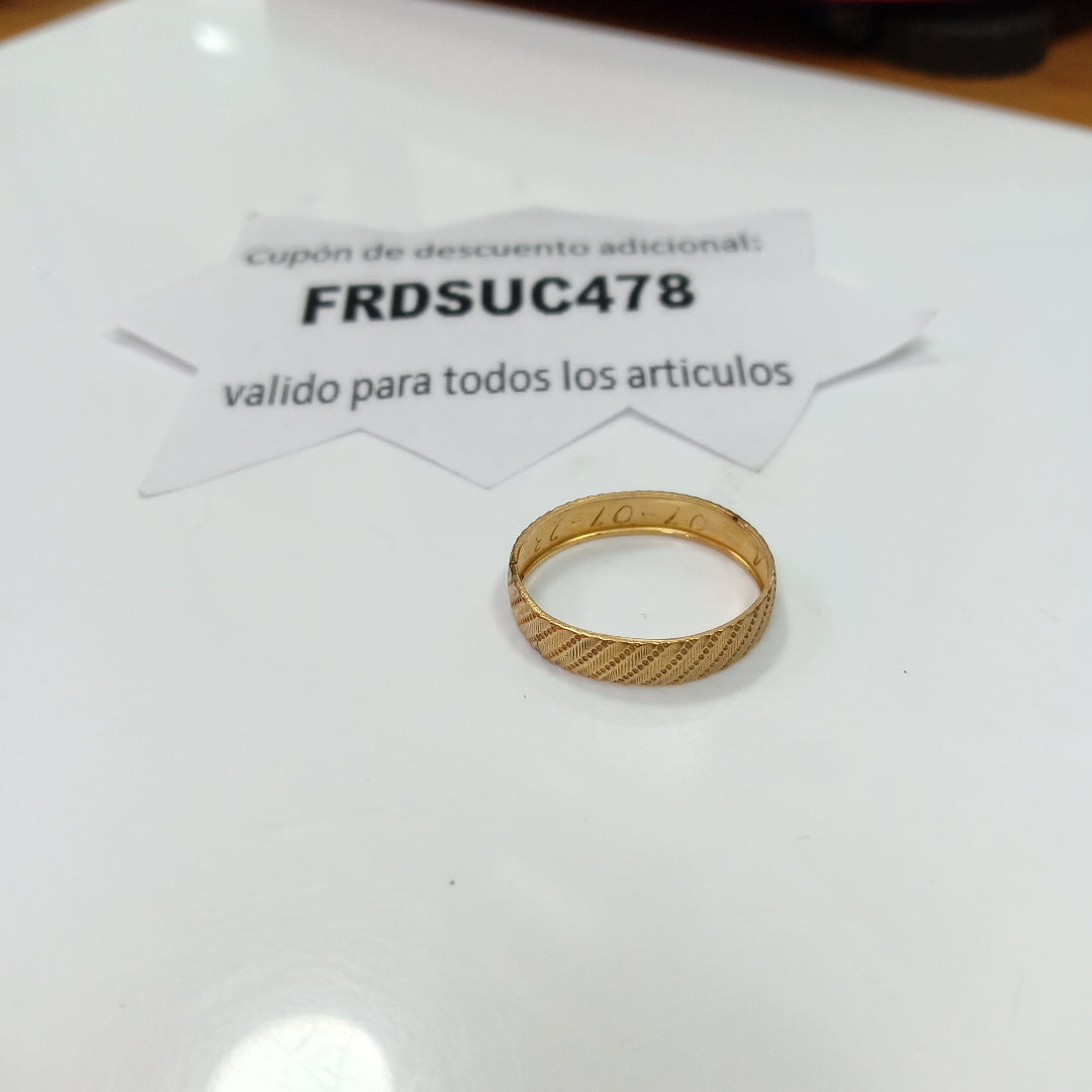ARGOLLA ORO 10 K 1.4 GRMS (SEMINUEVO)