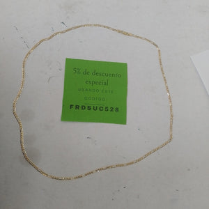 CADENA ORO 14 K 5 GRMS (SEMINUEVO)