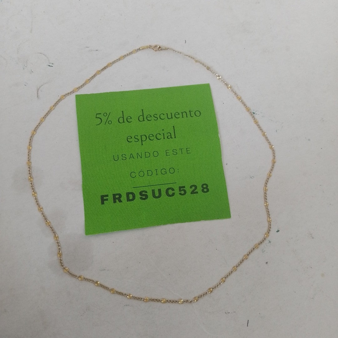 CADENA ORO 14 K 1.6 GRMS (SEMINUEVO)