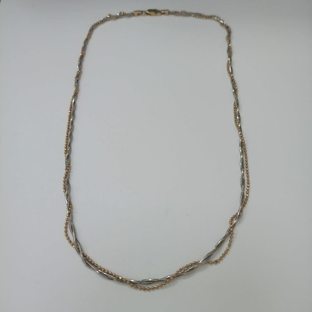GARGANTILLA ORO, ORO BLANCO 14 K 8.2 GRMS (SEMINUEVO)