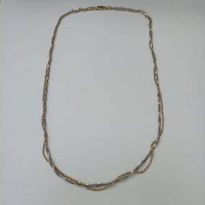 GARGANTILLA ORO, ORO BLANCO 14 K 8.2 GRMS (SEMINUEVO)