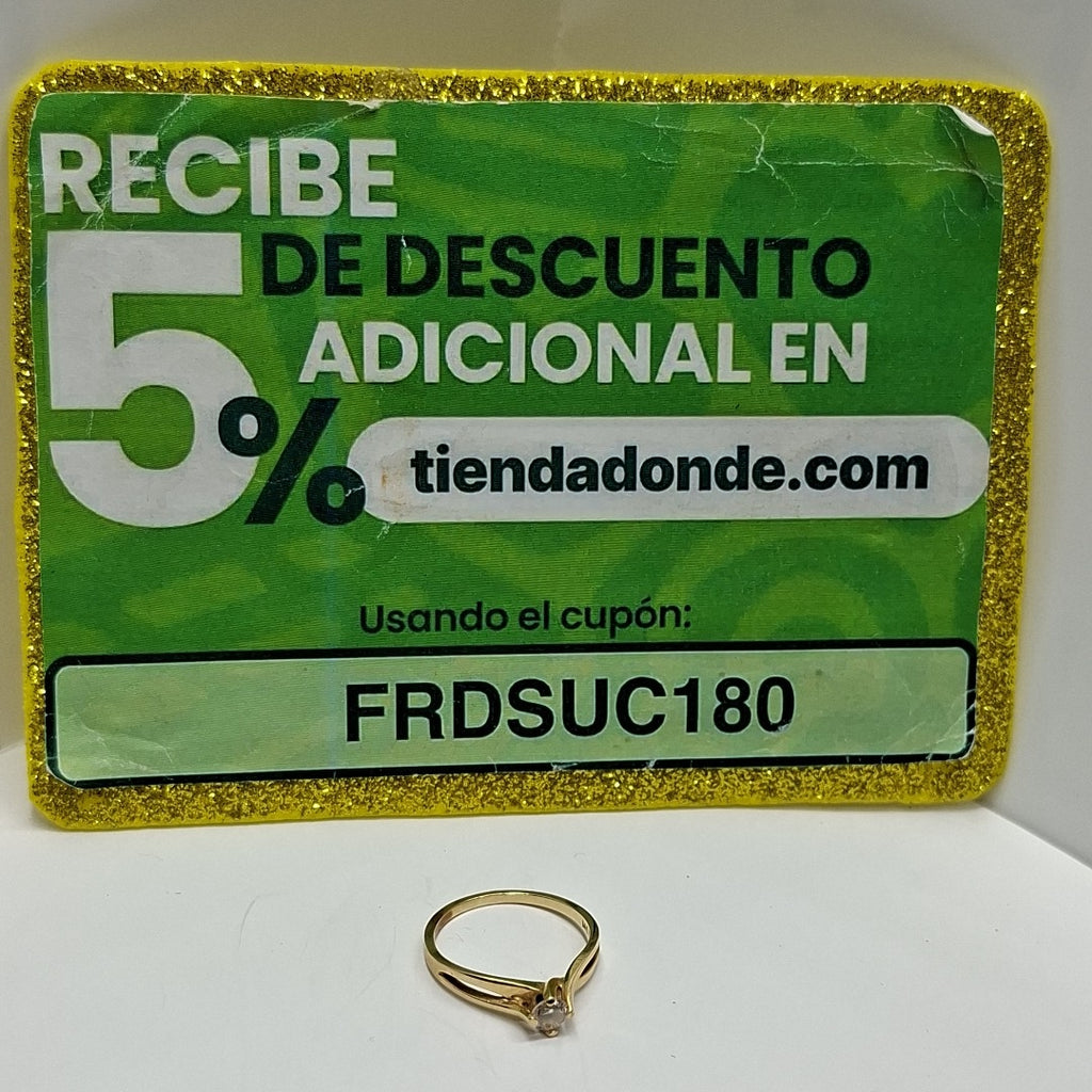 SOLITARIO ORO 14 K 1.9 GRMS (SEMINUEVO)