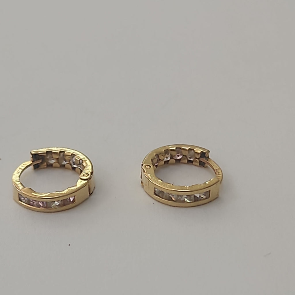 ARRACADAS PAR ORO 14 K 1.1 GRMS (SEMINUEVO)