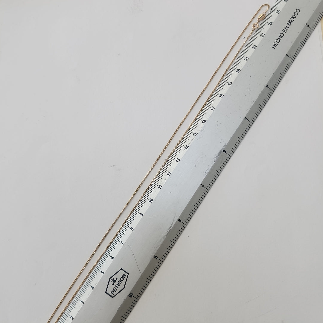 CADENA, MEDALLA RELIGIOSA ORO 10 K 3.4 GRMS (SEMINUEVO)