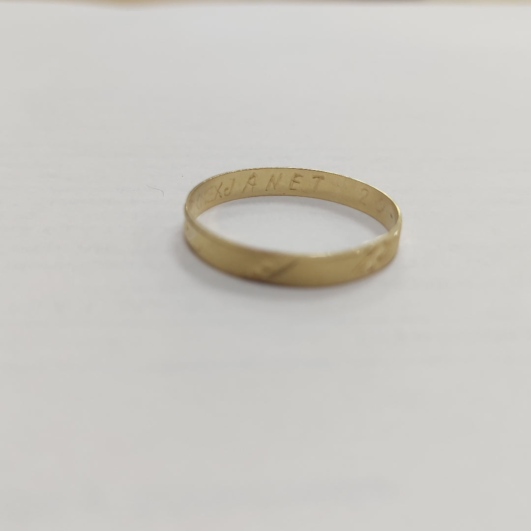 ARGOLLA ORO 10 K 1.2 GRMS (SEMINUEVO)