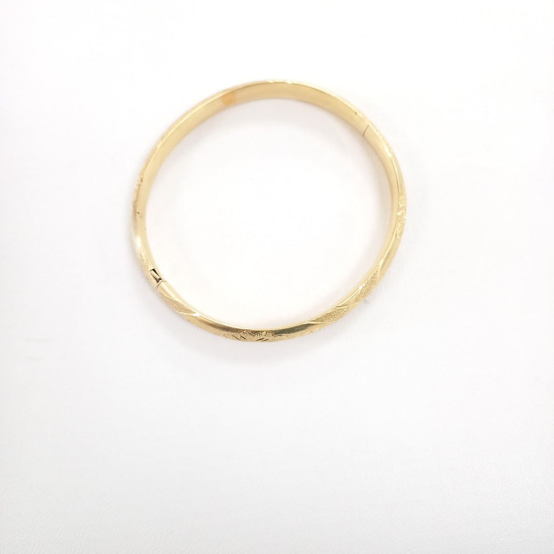 PULSERA RIGIDA ORO 14 K 10.9 GRMS (SEMINUEVO)