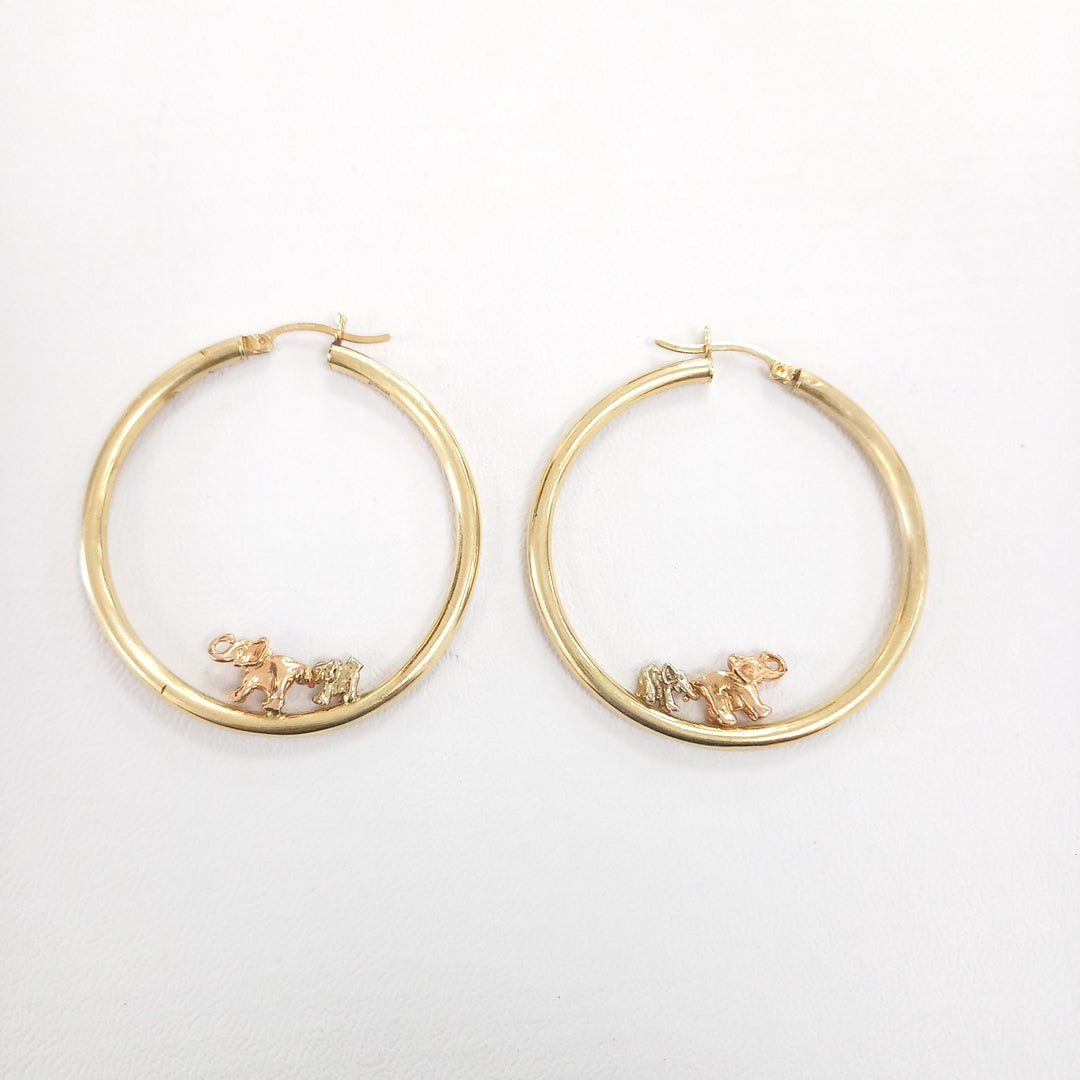 ARRACADAS PAR ORO 14 K 7.3 GRMS (SEMINUEVO)