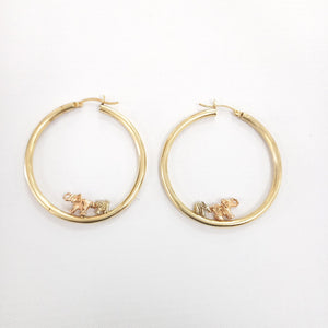 ARRACADAS PAR ORO 14 K 7.3 GRMS (SEMINUEVO)