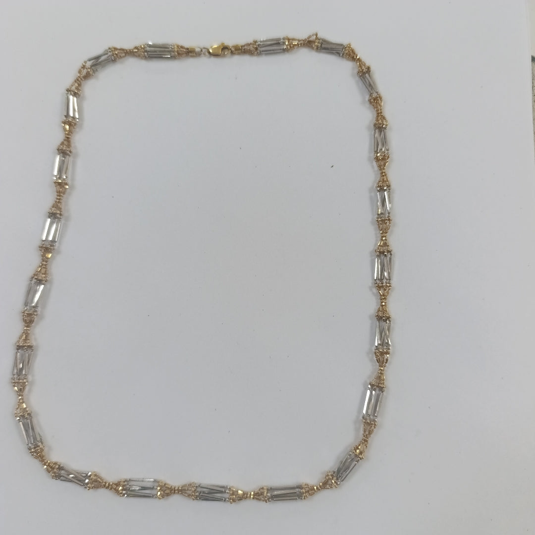 CADENA ORO COMBINADO 14 K 13.9 GRMS (SEMINUEVO)