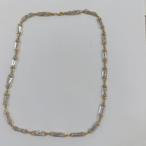 CADENA ORO COMBINADO 14 K 13.9 GRMS (SEMINUEVO)