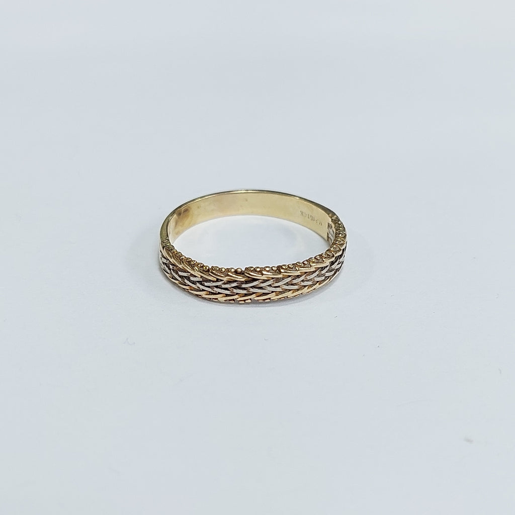ARGOLLA ORO,ORO COMBINADO 14 K 3,10 GRMS (SEMINUEVO)