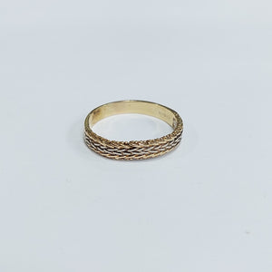 ARGOLLA ORO,ORO COMBINADO 14 K 3,10 GRMS (SEMINUEVO)